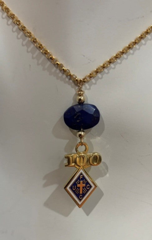 100 Year LAPIS LAZULI ON 14K GOLD-FILLED CHAIN