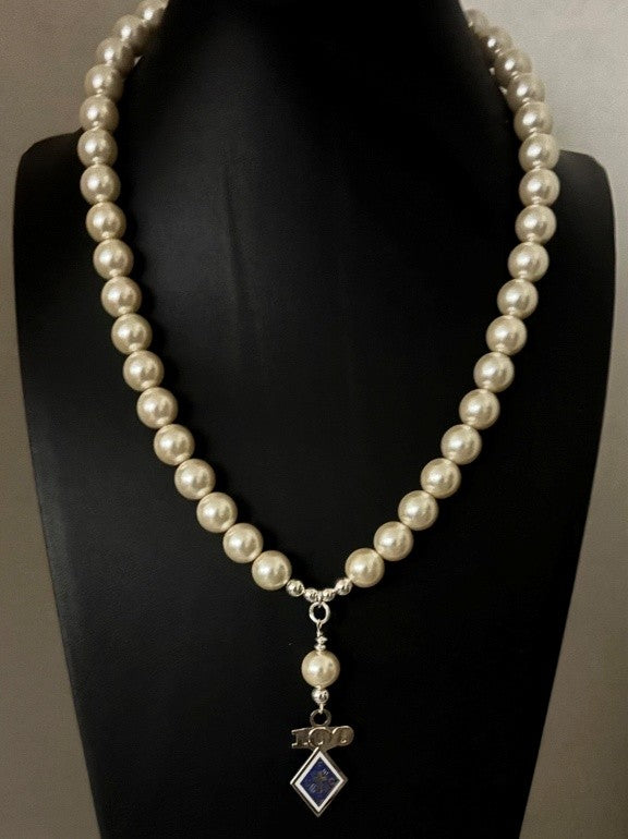 100 Year Pearl Necklace - Crystal Passion Pearls with Sterling Silver
